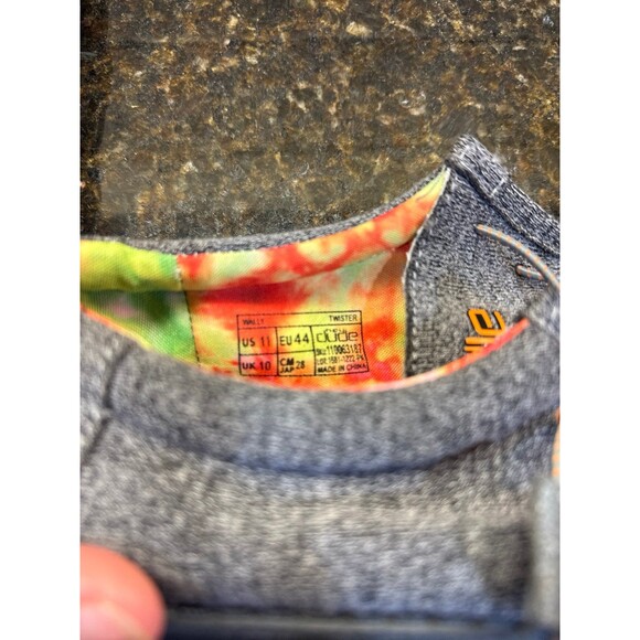 Hey Dude Wally Twister Tie-Dye Charcoal Colorway Men’s 11 Buckle Exclusive - Picture 7 of 9